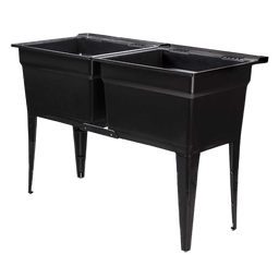 [TLTDBK] Technoform Double Laundry Sink 48 In. Black