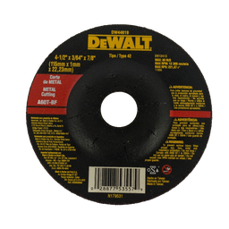 [DW44619-PH] ****DeWalt Abrasive Disc 4 1/2 x 1mm x 7/8