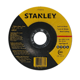 [STA0410] ****Stanley Metal Cutting Wheel Type 42, 115 x 3 x 22.23 mm