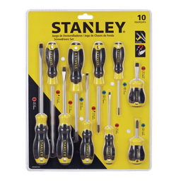 [STMT66676-840] Stanley CushionGrip Screwdrivers - Set of 10