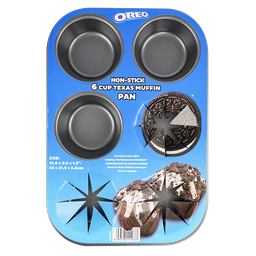 [OR1006] ****Oreo 6-cup Texas Muffin Pan 32x21.5x3.8cm