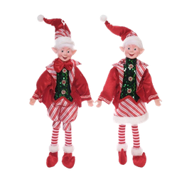 [831-XMTX254-1037A] Miro Hanging Elf Ornament 46cm 18 In.