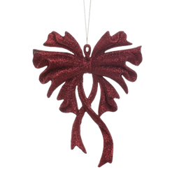 [831-XMTX215-1285A] Miro Christmas Ornament 15x12x2cm Red