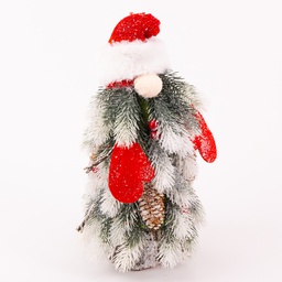 [831-AMX071-318-21C] Miro Decorative Christmas Tree 45x21x21cm Red / Green
