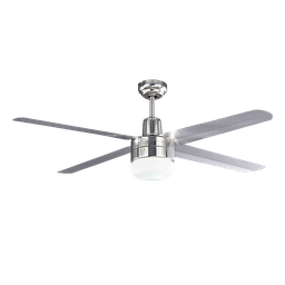 [72831] Westinghouse Industrial Steel Ceiling Fan 56 In. Polished Nickel (C.F.M - 5620)
