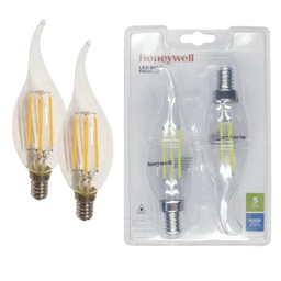 [HW-BE12-02-2PK-5W-DIM6K] Honeywell Filament LED Bulbs E12 5W 2-pack