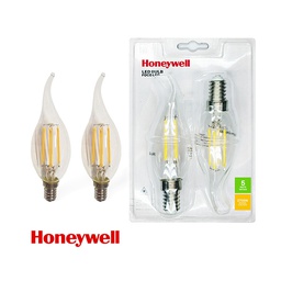 [HW-BE14-01-2PK-5W-DIM27K] Honeywell 2pk Filament LED Bulb E12 5W