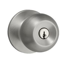 [94002-795] Kwikset Bala Entry Knob Brushed Stainless Steel