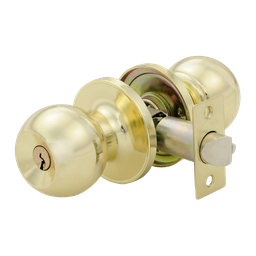 [90450-005] Fanal Bolton Entry Knob Polished Brass