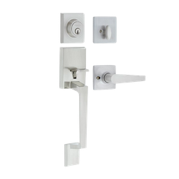 [90490-005] Fanal Marsella Entry Handleset Single Cylinder, Satin Nickel