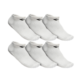 [EVSX6P3911-WT] Everlast Short Socks (Size 9-11) Poly 6-Pack, White