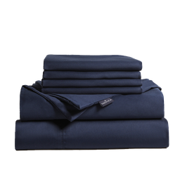 [753142] ****Nautica 3pc Duvet Cover Set Full/ Queen 400TC, Navy