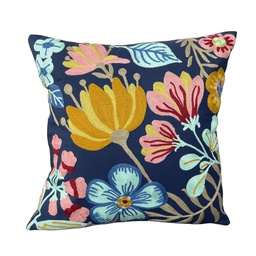 [730-22604 CHDP27413] Classy Homes Embroidered Decorative Pillow