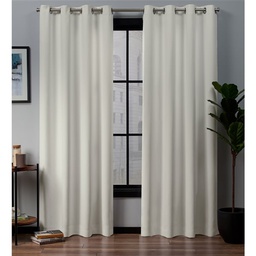 [715-BO-IVORY CHBC27784] Classy Homes Blackout Curtains 52In.x90In.