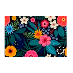 [D011 / 700-N24-00282 CHFM27481] Classy Homes Foam Door Mat, Multi-colour Floral 18x30 in.