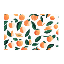 [D137 / 700-N24-00302 CHFM27501] Classy Homes Foam Kitchen Mat, Peaches 18x30 in.