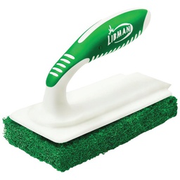 [1161] Libman Abrasive Grout, Tile, Tub Green Scrubber with Handle