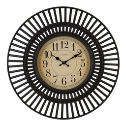 [404-3051] La Crosse Covington Quartz Analog Wall Clock 20 In. Black