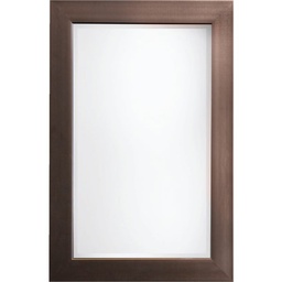 [20-0128] ^Erias Home Designs Austin Plastic Framed Wall Mirror 24 In. W. x 36 In. H. Antique Pewterxm.