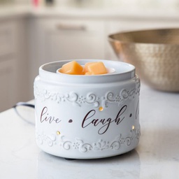 [FFLLL] Candle Warmers Illuminaire Fragrance Warmer, Live Laugh Love