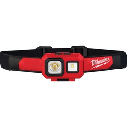 [2104] ****Milwaukee TrueView 450 Lm. LED Spot/Flood Headlamp, Red &amp; Black