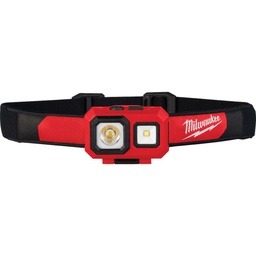 [2104] Milwaukee TrueView 450 Lm. LED Spot/Flood Headlamp, Red &amp; Black