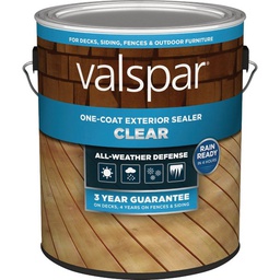 [VL1028069-16] Valspar One-Coat Deck Stain, Clear, 1 Gal.