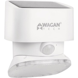 [8569] Wagan Tech Motion Activated Dusk To Dawn 2000 Lm. Solar Wall Light, White