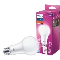 [571513] Philips 40/60/100W Equivalent Soft White A21 Medium 3-Way LED Light Bulb