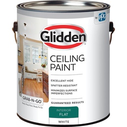 [2070T/01     406688] Glidden Interior Flat Ceiling Paint 1 Gal.