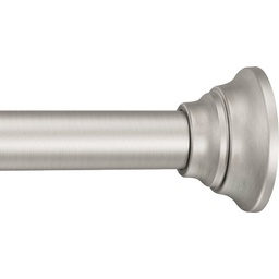 [TR1000BN] Moen Straight Adjustable Tension Shower Rod 44 In. To 72 In., Brushed Nickel