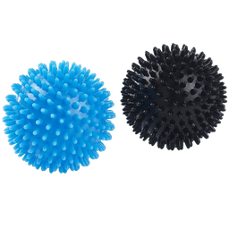 [SR6351] Elle Sport Massage Balls, Black/ Blue - 2pc Set