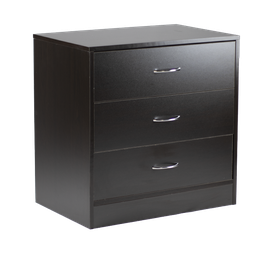 [KCWD20220510-BR] Kenneth Cole 3-Drawer Chest, Black