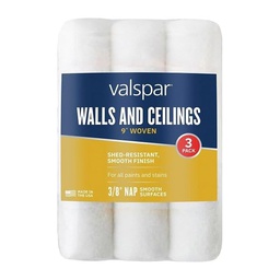 [888553900] Valspar Roller Covers Woven 9 x 3/8 In. 3-Pack