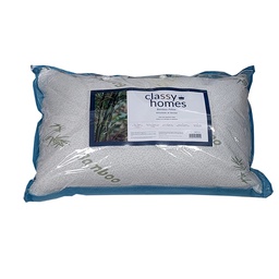 [730-BAMBOO-6040 CHBP27512] Classy Homes Bamboo Pillow With Memory Foam, Standard 40x60cm / 16 x 24 In.