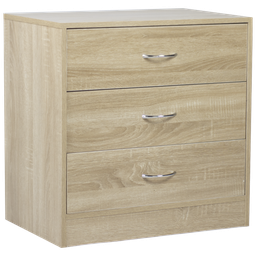 [KCWD20220510-OA] Kenneth Cole 3-Drawer Chest, Oak