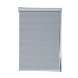 [KC202052325GY] Kenneth Cole Luxury Zebra Blinds (Blackout), Grey /48x90&quot;