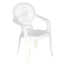 [92264/010] ****Tramontina Kids Plastic Arm Chair Catty White