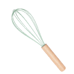 [BS40617] ****Baker's Secret Silicone Whisk 9.6 In.