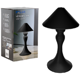 [604-N2305381] LED Metal Touch Table Lamp Rechargeable with USB cable 26cm, Black