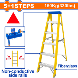 [WLD0906] Wadfow 6-Step Single-Side Fiberglass Ladder