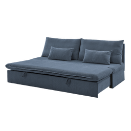 [857-MLM-504740] Ideal Furniture Sofa Bed with Storage Drawer, Blue