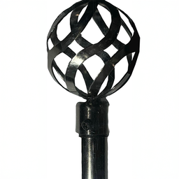 [722-82442-2848BLKSILK CHCR28513 / 1434276] Classy Homes Curtain Rod 28-48 In., Blacksilk - Plated