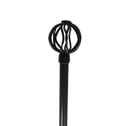 [722-MB2001-4884BLK-P CHCR28524 / 1434284] Classy Homes Curtain Rod 48-84 In., Black - Painted