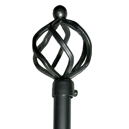 [722-A1012-4884CHSIL-P CHCR28530 / 1434292] Classy Homes Curtain Rod 48-84 In., Champagne Silver - Painted