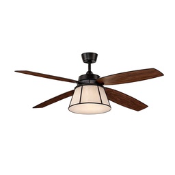 [1006887833 / 38706HBC] GlucksteinElements Anders Integrated LED Indoor Ceiling Fan with Remote 56 In. Bronze (C.F.M - 4023)