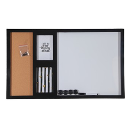 [HHHF-IDFN-13010 CHPB28581] Classy Homes Plastic Pin Board, 15.7 x 26.77 In. - Black