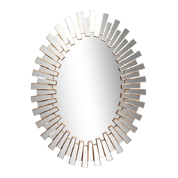 [HHHF-IDFN-13019 CHWM28590] Classy Homes Wall Mirror, 27.1 x 37 In. - Gold