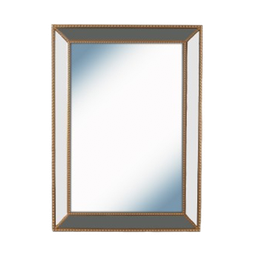 [HHHF-IDFN-13038 CHWM28609] Classy Homes Wall Mirror, 29.5 x 41.7 In. - Gold