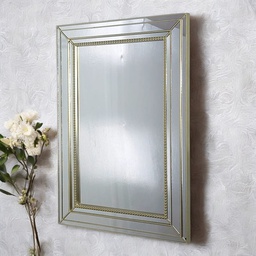 [HHHF-IDFN-13053 CHWM28624] ****Classy Homes Wall Mirror, 17.1 x 25.4 In. - Champagne
